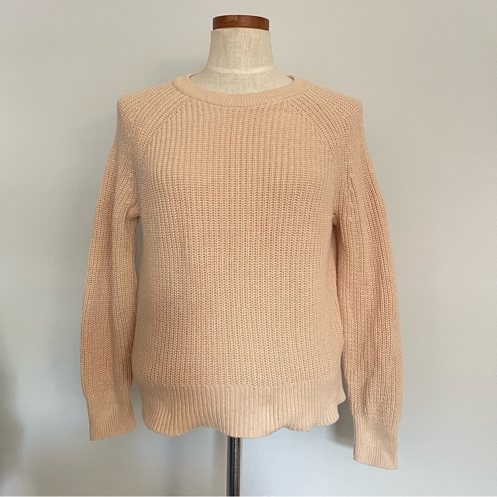 J. Crew Beige Cotton Fisherman sweater size XS Fall season